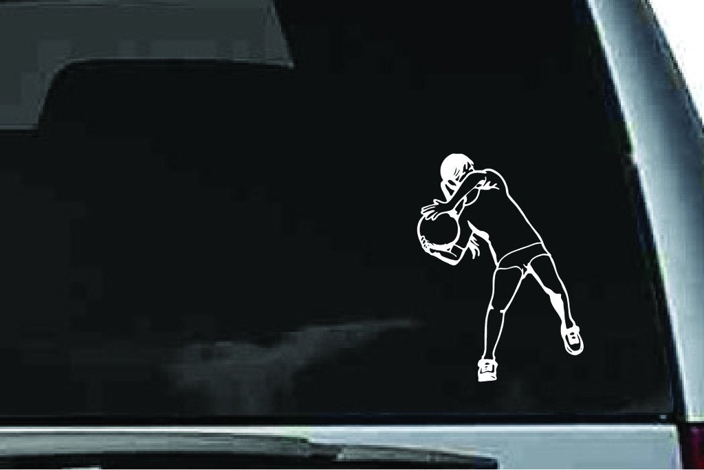 Picniva Soccer Girl Sty34 Vinyl Car Window Decal, Approx 5 in