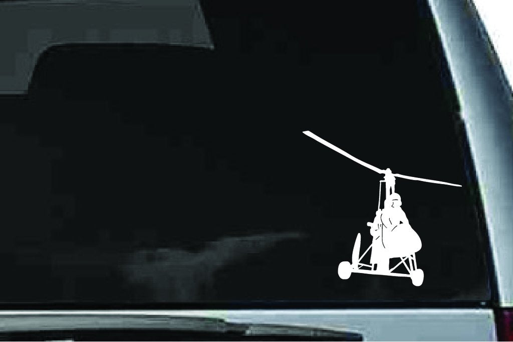 Picniva Hang Glider Pilot Sty19 Vinyl Car Window Decal, Approx 5 in
