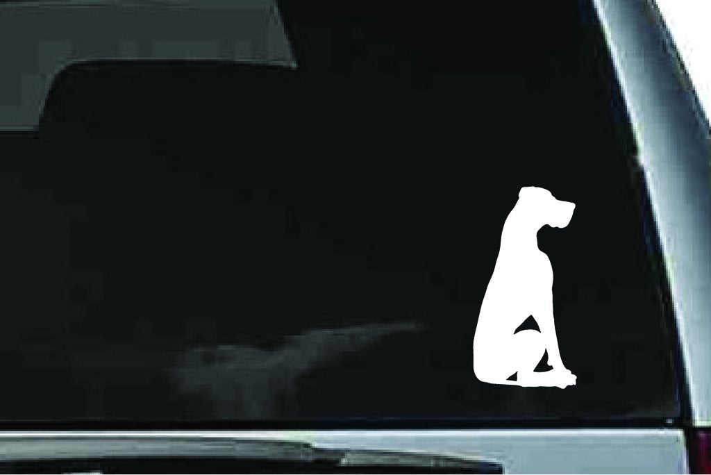 Picniva Great Dane Dog Sty16a Vinyl Car Window Decal, Approx 5 in