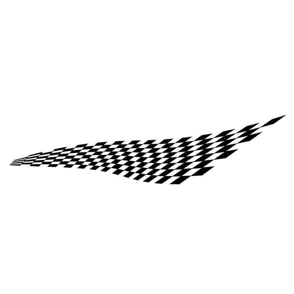 Picniva Style 508 Racing Side Stripe Vinyl Decals, 22 x 88 in, 2 Pc