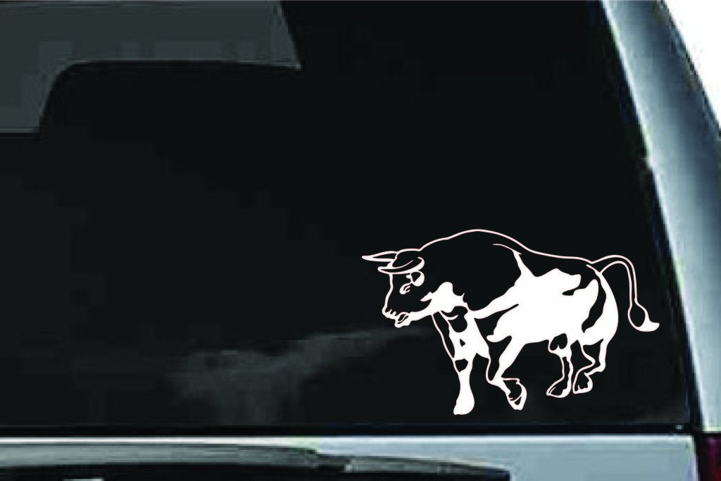 Picniva Bull Sty12 Vinyl Car Window Decal, Approx 5 in