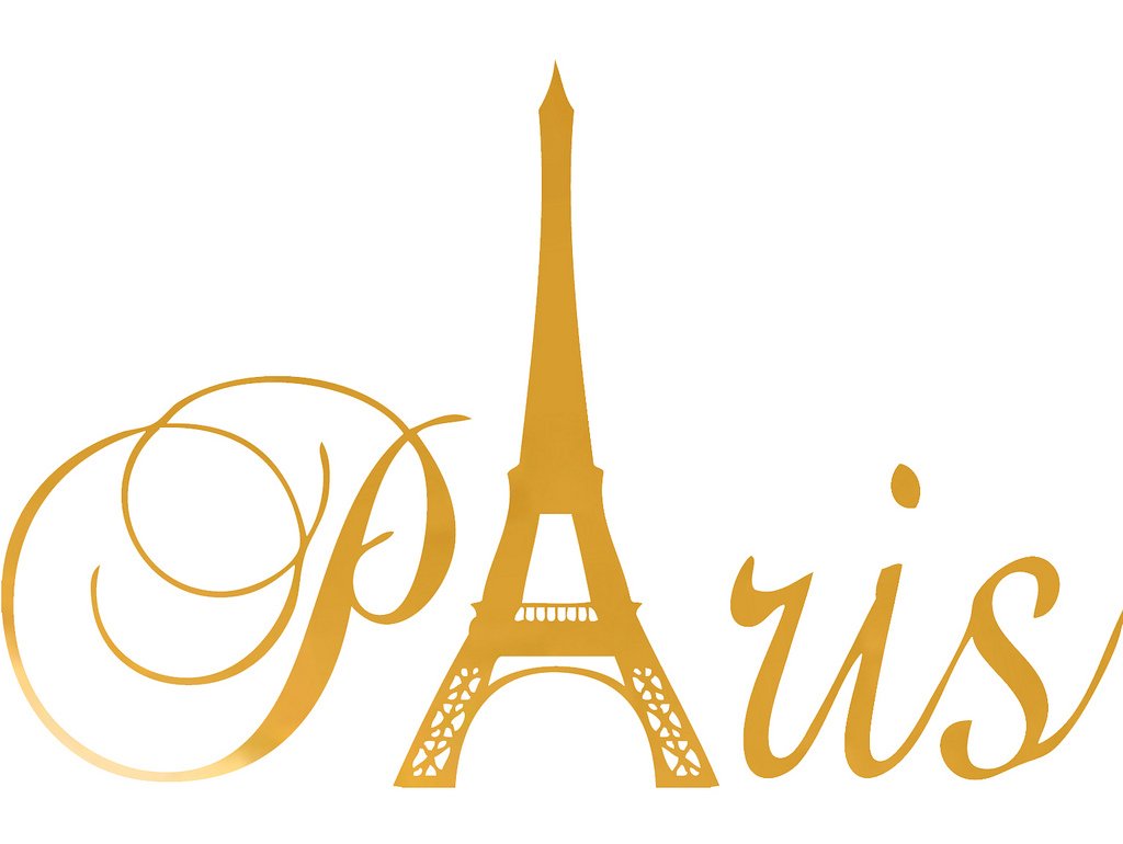 Decaltor Paris Eiffel Tower Vinyl Wall Decal for Girls Bedroom Decor