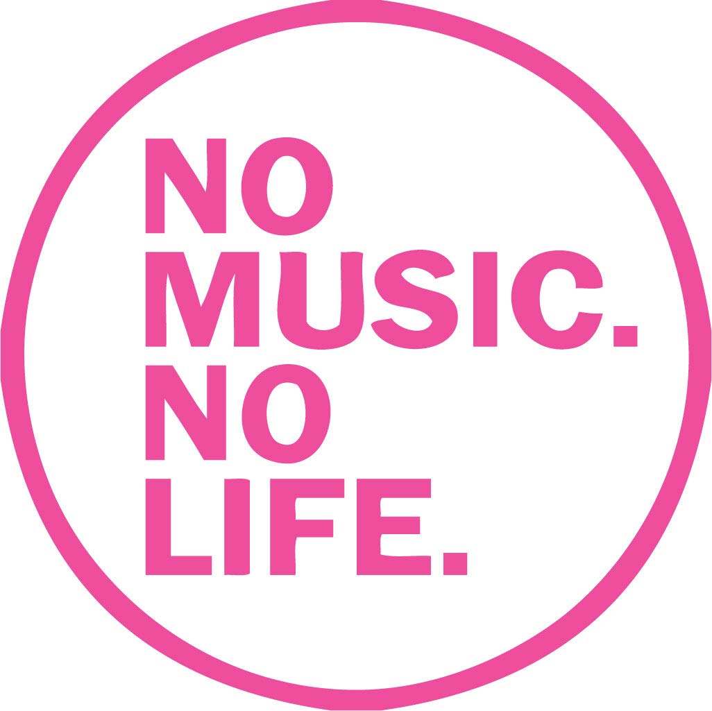 Decaltor Music Life Quote Vinyl Decal, 5 in, Car Window Sticker