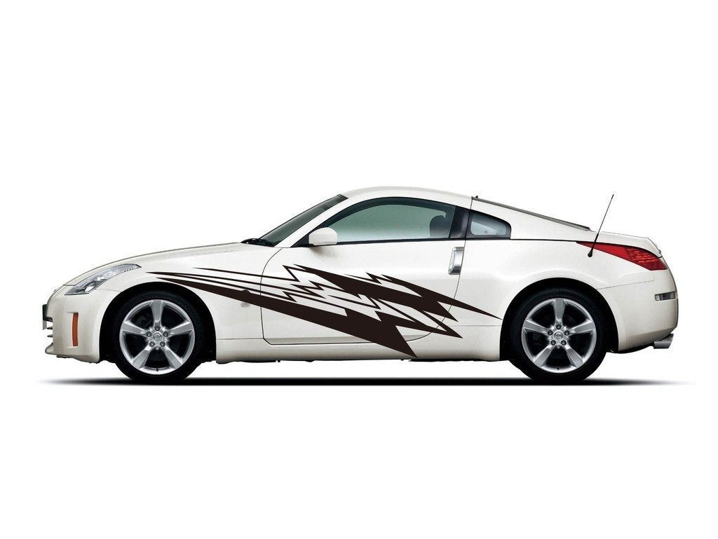 Picniva Style 298 Racing Side Stripe Vinyl Decals, 22 x 70 in, 2 Pc