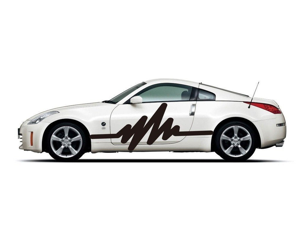 Picniva Style 394 Racing Side Stripe Vinyl Decals, 22 x 42 in, 2 Pc