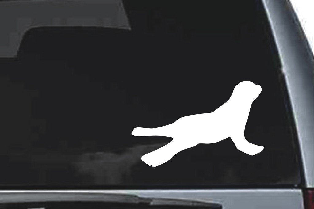 Picniva Seal Pup Sty1 Vinyl Car Window Decal, Approx 5 in