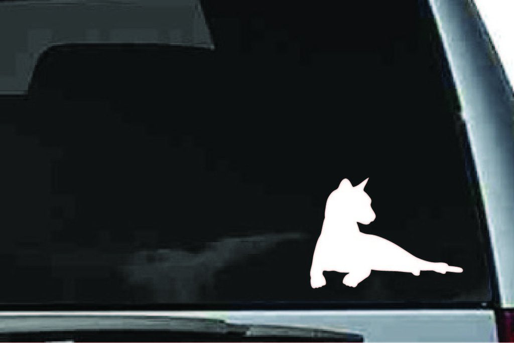 Picniva Siamese Cat Sty12 Vinyl Car Window Decal, Approx 5 in