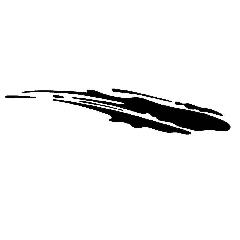 Picniva Style 306 Racing Side Stripe Vinyl Decals, 22 x 95 in, 2 Pc