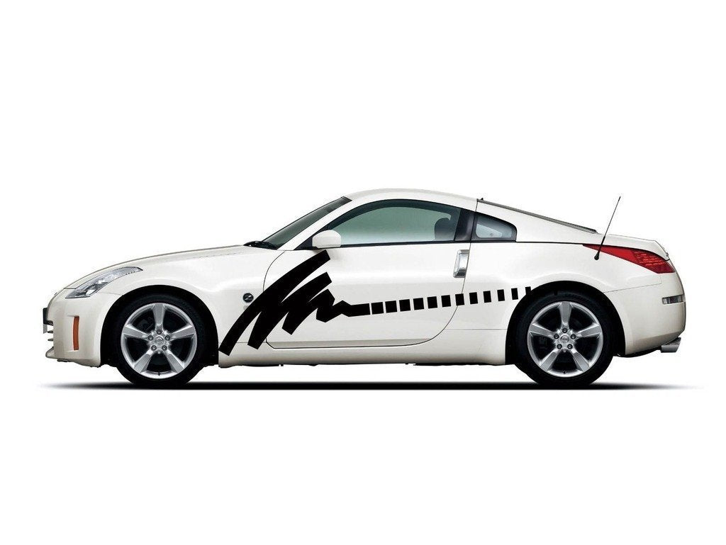 Picniva Style 46 Racing Side Stripe Vinyl Decals, 22 x 80 in, 2 Pc