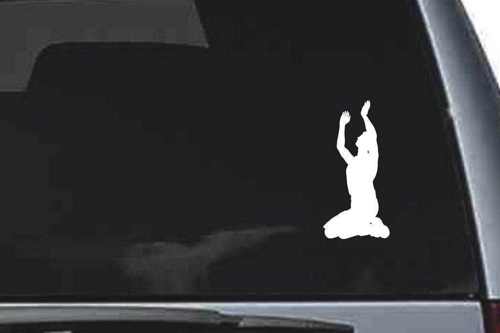 Picniva Man Sty8 Vinyl Car Window Decal, Approx 5 in