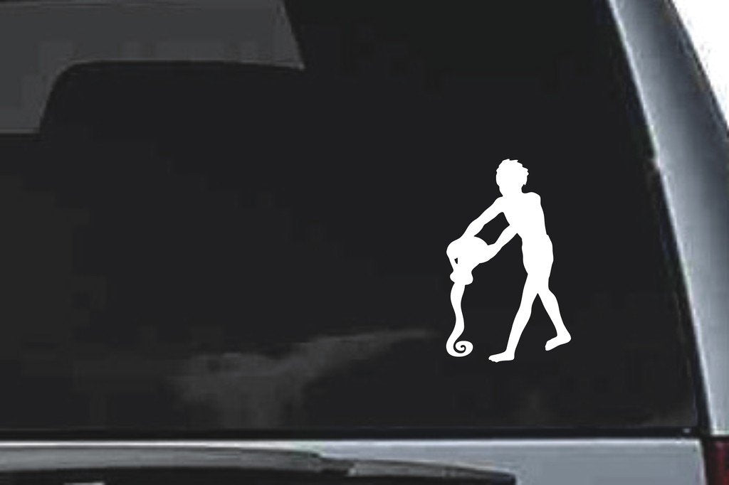 Picniva Aquarius Sty2 Vinyl Car Window Decal, Approx 5 in