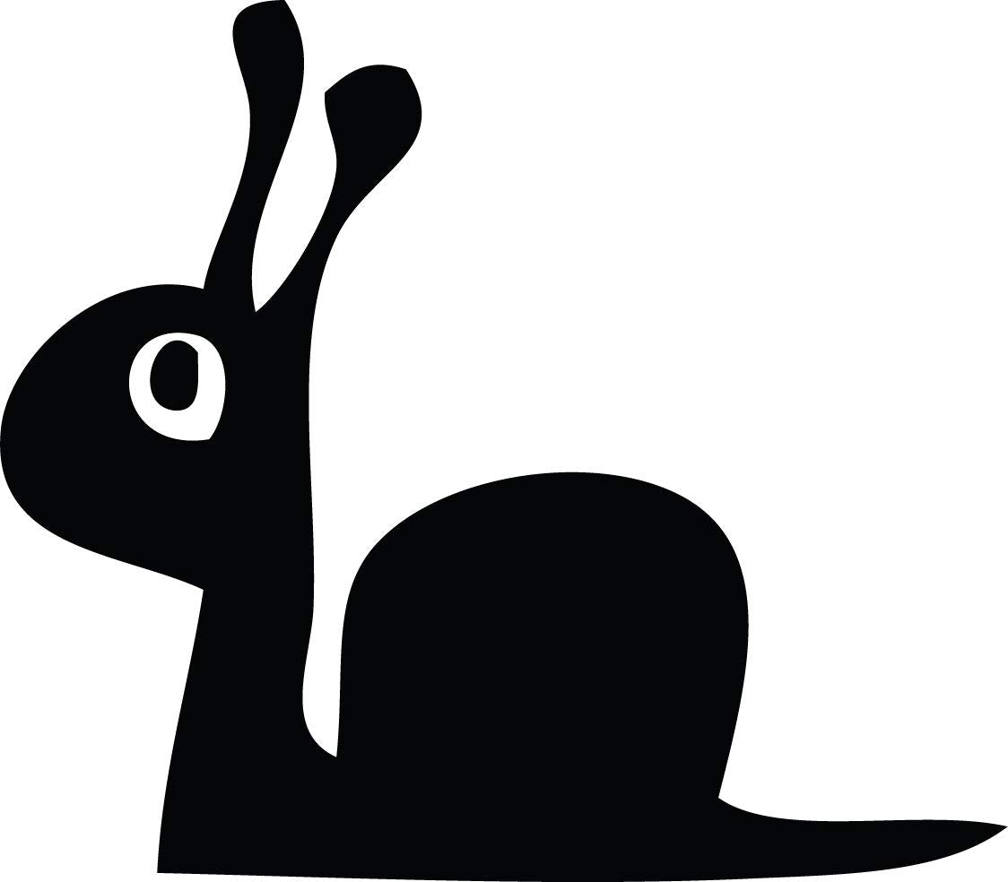 Decaltor Snail 5 in Vinyl Decal for Laptop Bumper Wall