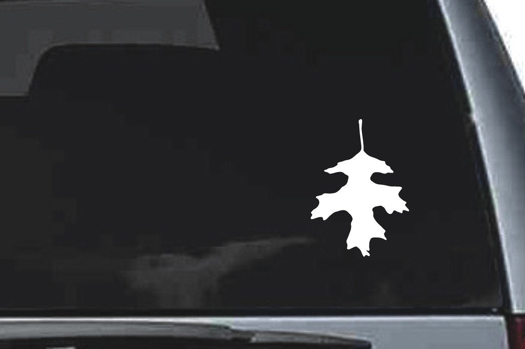 Picniva Hanging Lobed Leaf Design130 Vinyl Car Window Decal, Approx 5 in