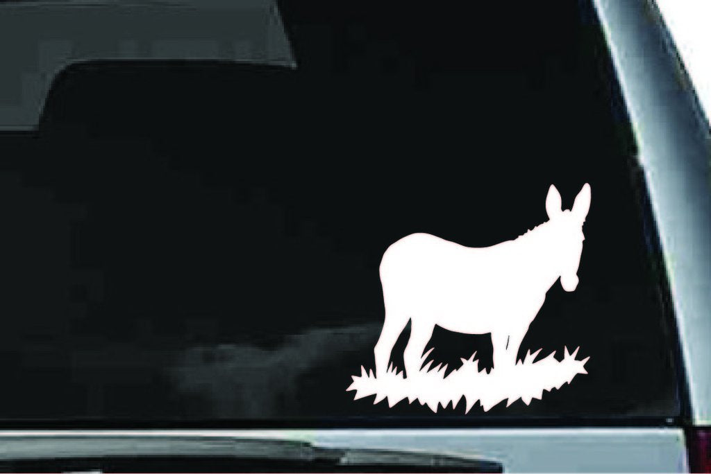 Picniva Donkey Sty54 Vinyl Car Window Decal, Approx 5 in