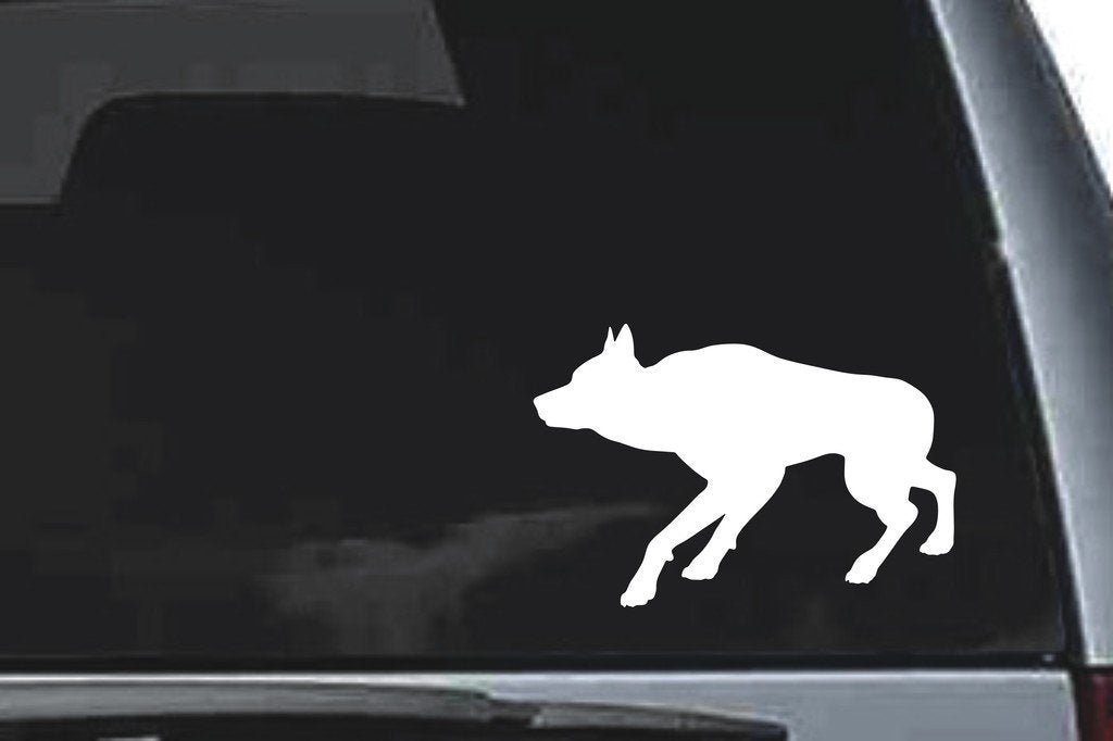 Picniva Wolf Sty22 Vinyl Car Window Decal, Approx 5 in