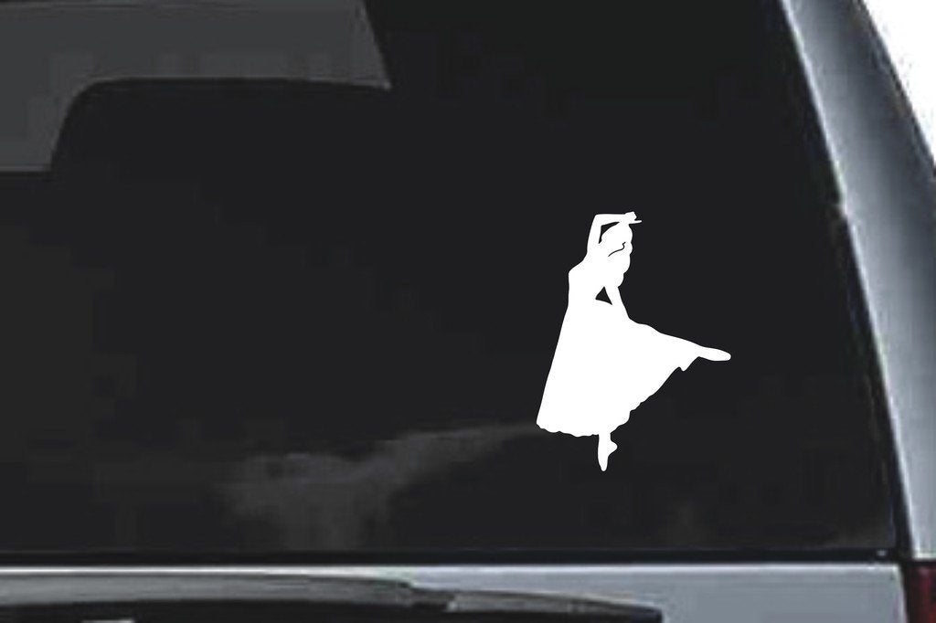 Picniva Dancer Sty04 Vinyl Car Window Decal, Approx 5 in