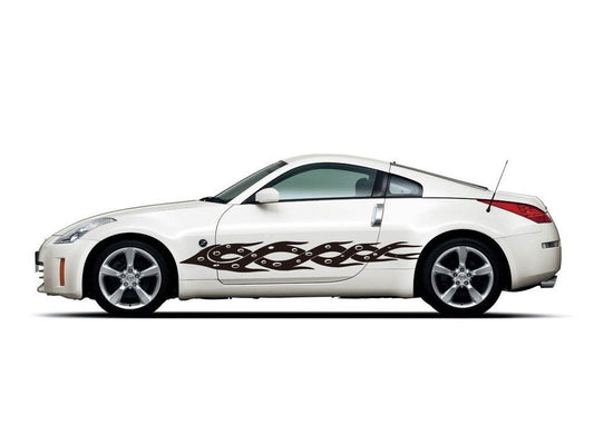 Picniva sty456 Car Body Side Stripes Vinyl Graphics Sticker Decals 2 Pcs