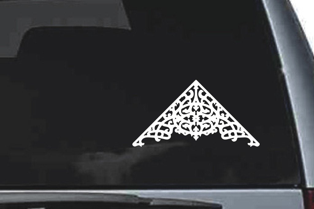 Picniva Scroll Sty74 Vinyl Car Window Decal, Approx 5 in