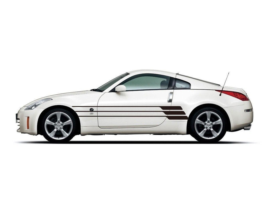 Picniva sty530Car Body Side Stripes Vinyl Graphics Sticker Decals 2 Pcs