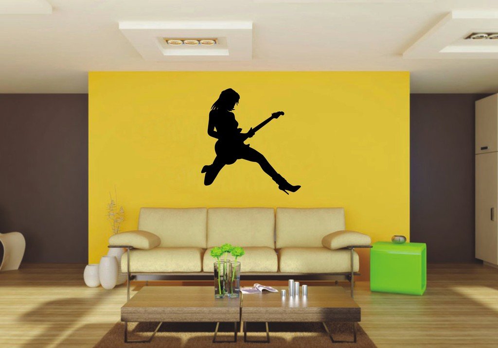 Picniva 22x23.46 Guitar Style 19 Vinyl Wall Decal Music Decor