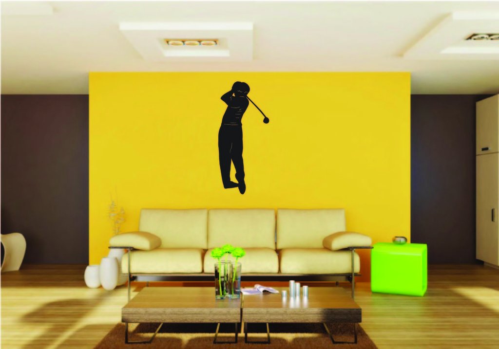 Picniva Golf Style 5 Removable Vinyl Wall Decal