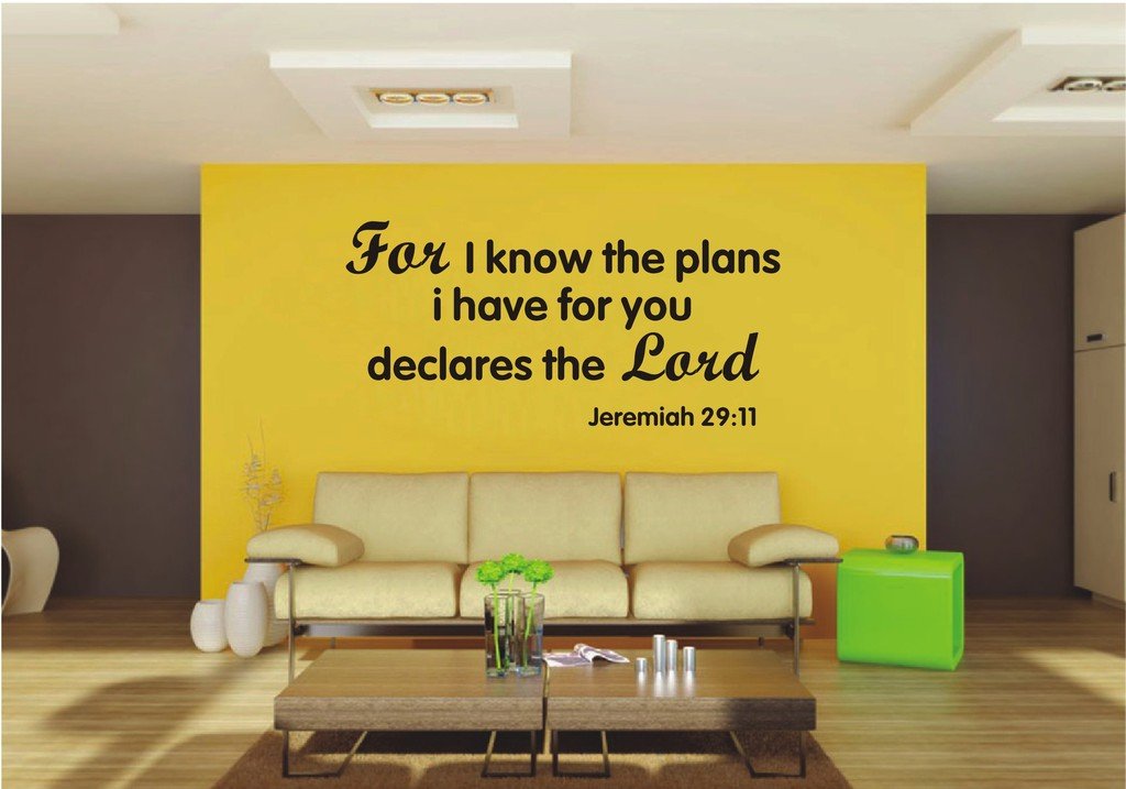 Picniva 22x10.38 for I Know The Plans Have You Vinyl Wall Decal Christian