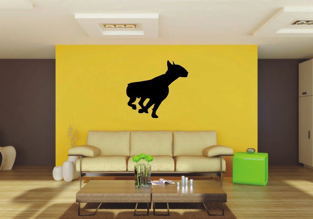 Picniva 22x20.5 Bull Terrier Style 26 Vinyl Wall Decal Dog Breed
