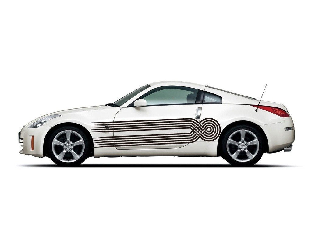 Picniva Style 458 Racing Side Stripe Vinyl Decals, 10 x 51 in, 2 Pc