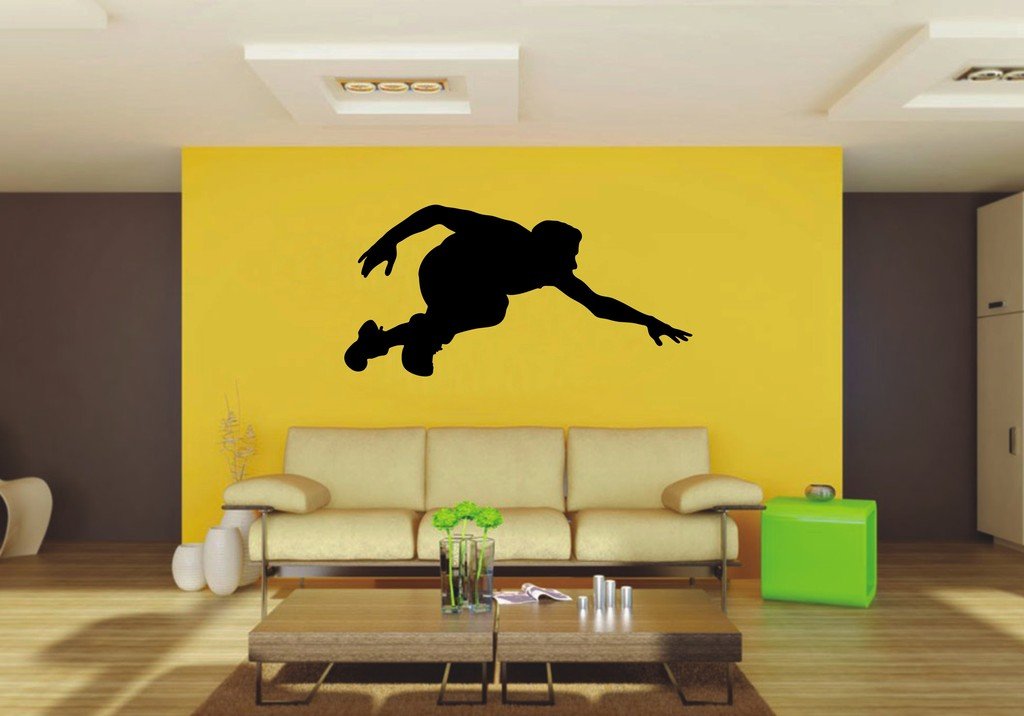 Picniva Crouching Style 2 Wall Decal Figure Silhouette Decor