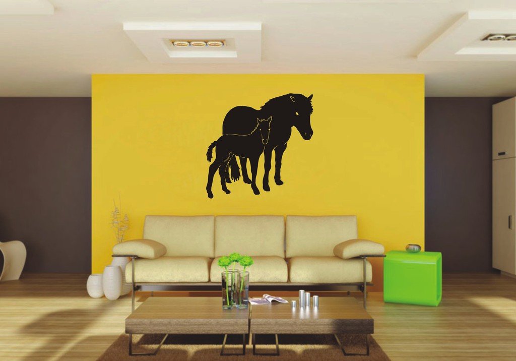 Picniva Horse Sty8 Vinyl Wall Decal, Approx 22 x 21.62 in, Removable