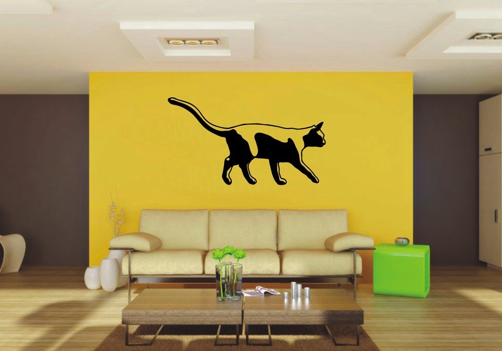 Picniva 22x12.22 Cat Style 27 Vinyl Wall Decal Breed
