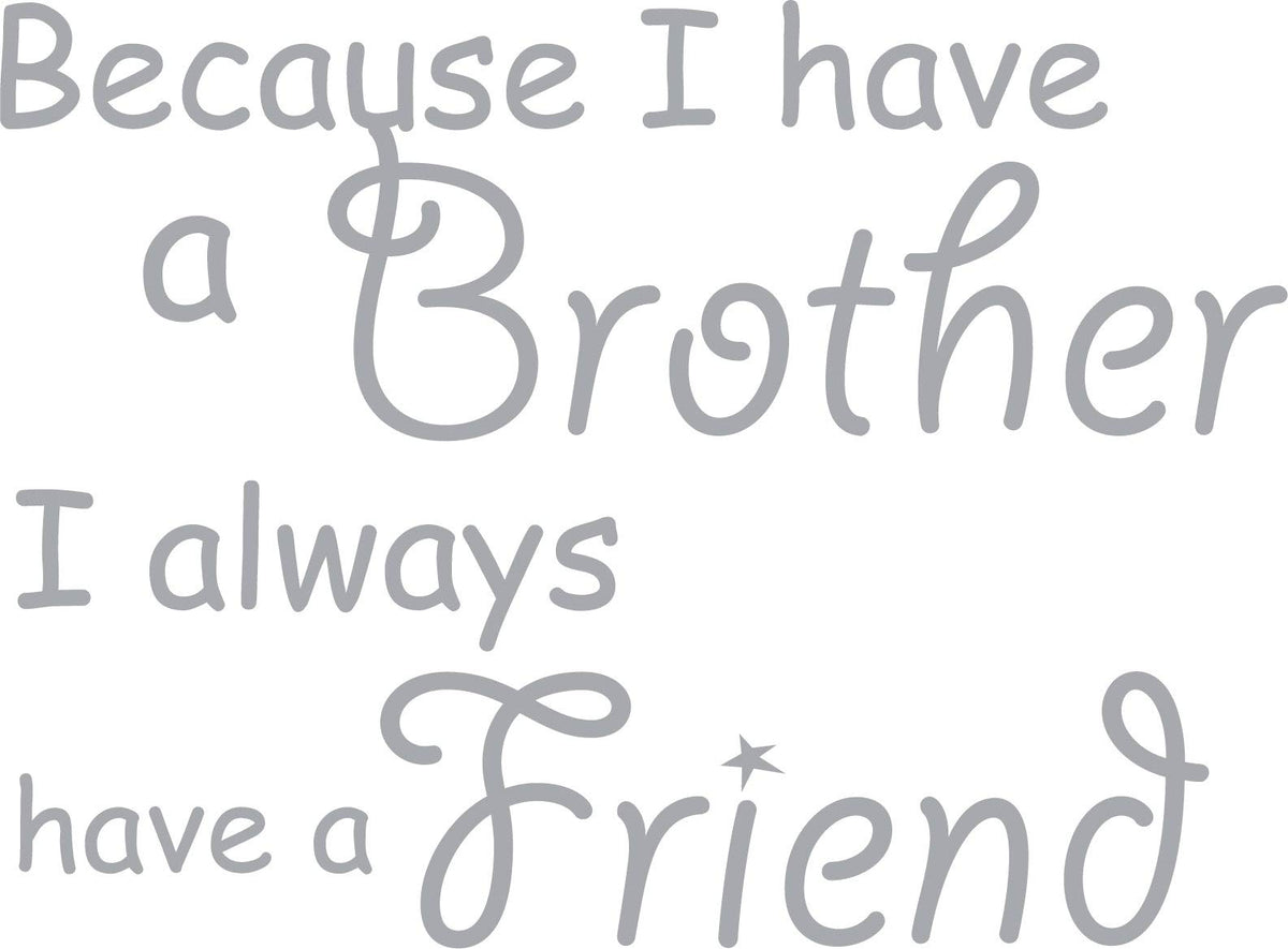 Decaltor Brother Friendship Wall Decal