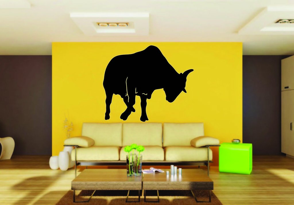 Picniva Cattle Sty29 Vinyl Wall Decal, Approx 22 x 19.8 in, Removable