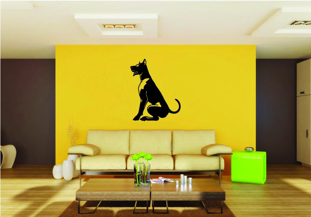 Picniva Doberman Dog Style 8 Removable Vinyl Wall Decal