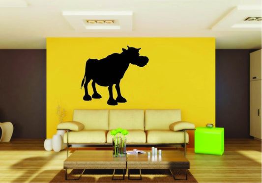 Picniva Bull Sty14a Vinyl Wall Decal, Approx 22 x 19.28 in, Removable