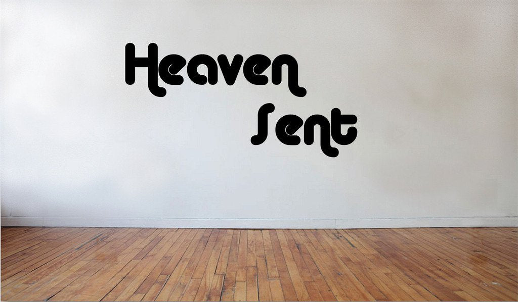 Picniva Heaven Sent Removable Vinyl Wall Decal, 23 x 15 in