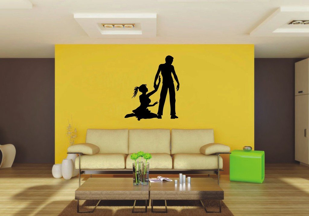Picniva 22x26.17 Dancing Style 62 Vinyl Wall Decal Dance Silhouette