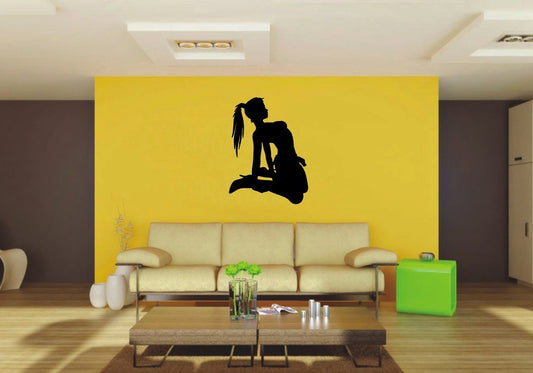 Picniva 22x29.64 Girl Style 4 Vinyl Wall Decal Figure