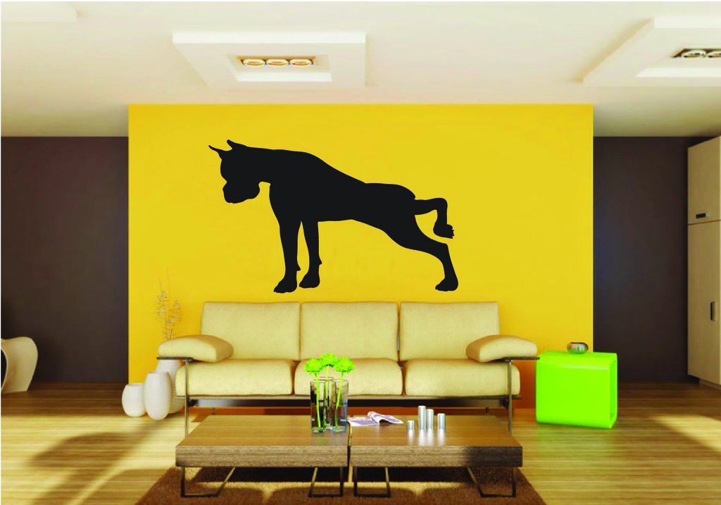 Picniva Boxer Dog Style 22 Removable Vinyl Wall Decal