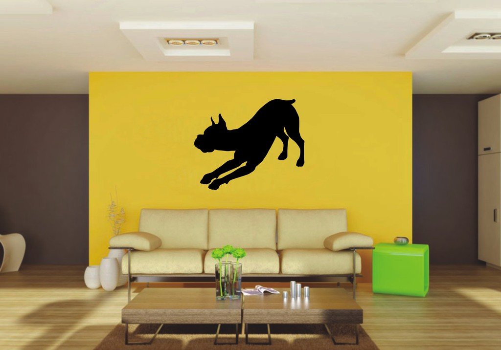 Picniva 22x18.18 Boxer Style 10 Vinyl Wall Decal Dog Breed