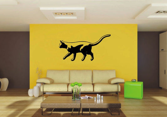 Picniva 22x11.3 Cat Style 28 Vinyl Wall Decal Breed