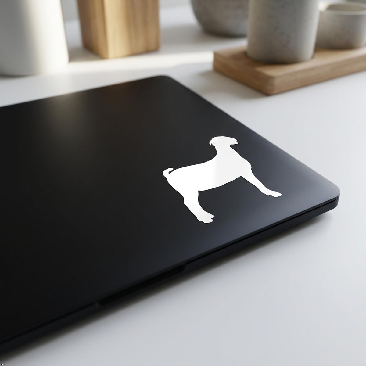 Picniva Boer Goat Vinyl Car Window Decal, Approx 5 in