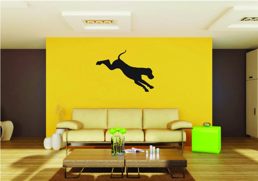 Picniva Great Dane Dog Style 15a Removable Vinyl Wall Decal