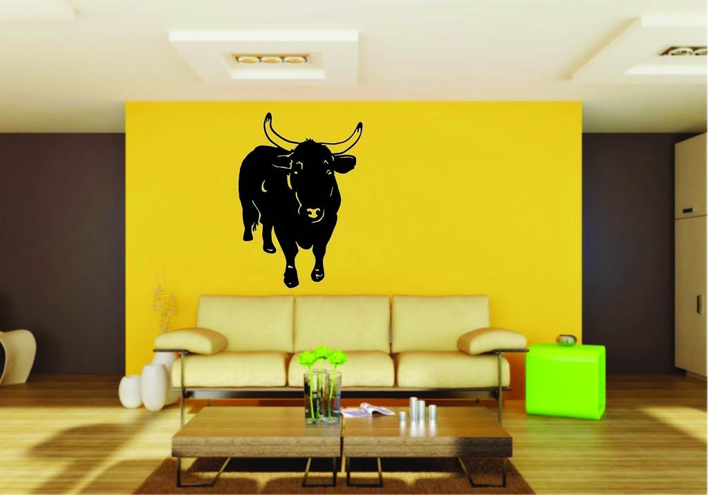 Picniva Cattle Sty3 Vinyl Wall Decal, Approx 22 x 31.19 in, Removable