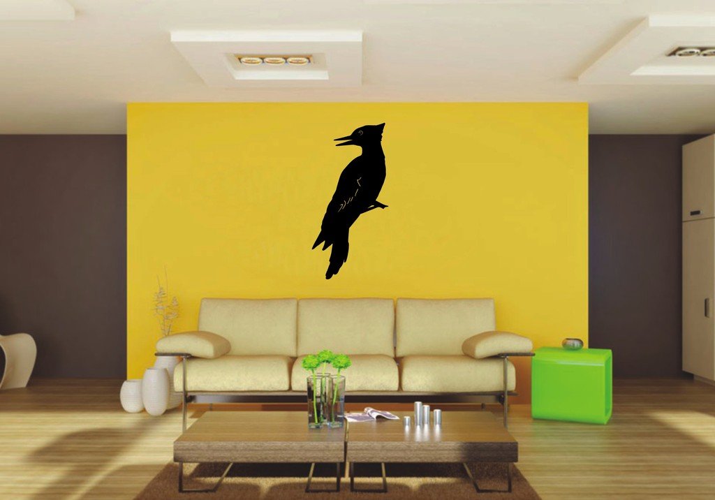 Picniva Woodpecker Sty1 Vinyl Wall Decal, Approx 22 x 45.02 in, Removable
