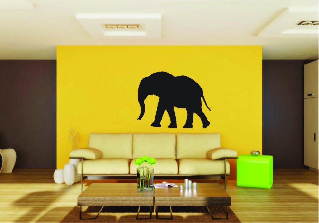 Picniva Elephant Baby Sty6 Vinyl Wall Decal, Approx 22 x 17.11 in