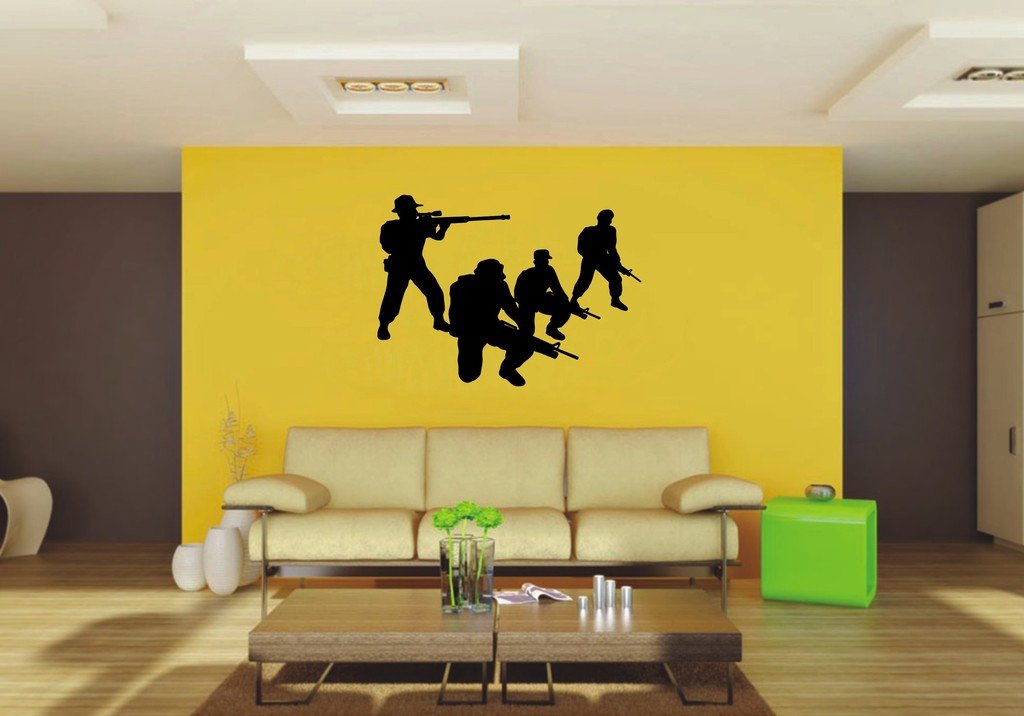 Picniva 22x15.96 Military Style 23 Vinyl Wall Decal