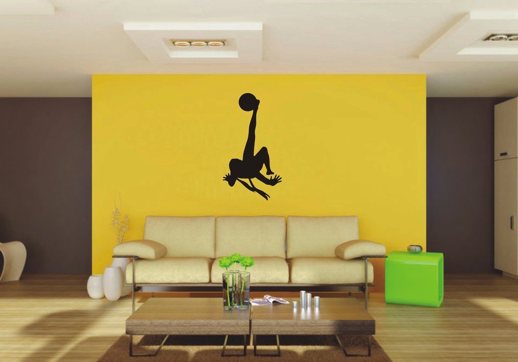 Picniva Soccer Girl 11a Wall Decal Sports Decor