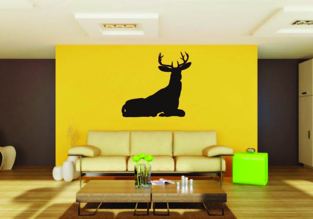 Picniva Deer Buck Style 25a Removable Vinyl Wall Decal