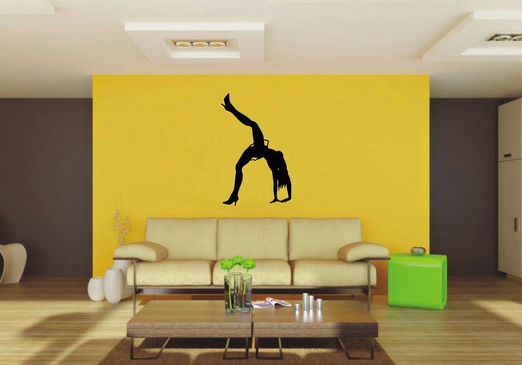 Picniva 22x35.32 Girl Style 3 Vinyl Wall Decal Figure Silhouette